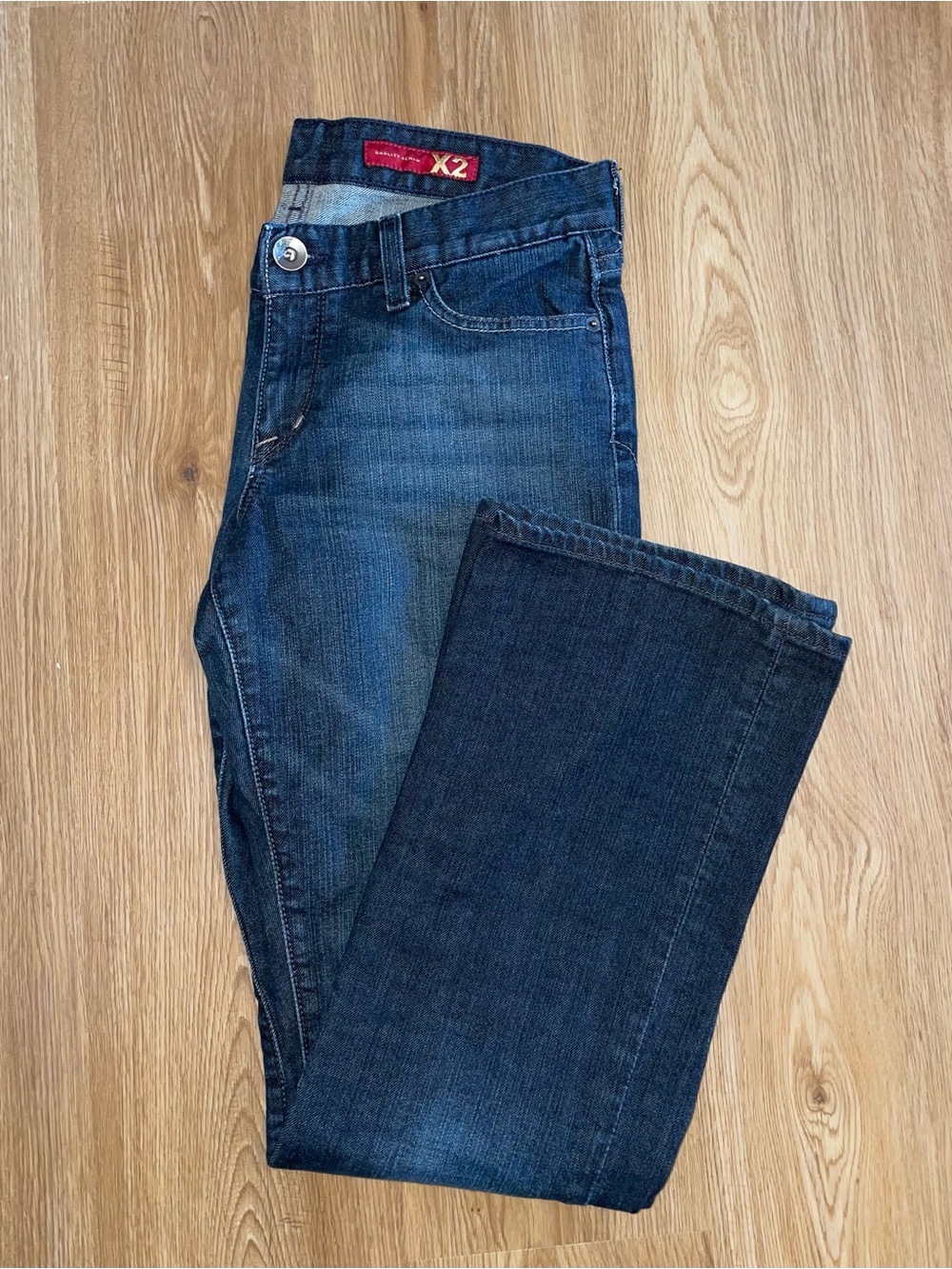 X2 Indigo Blue Straight Leg Jeans